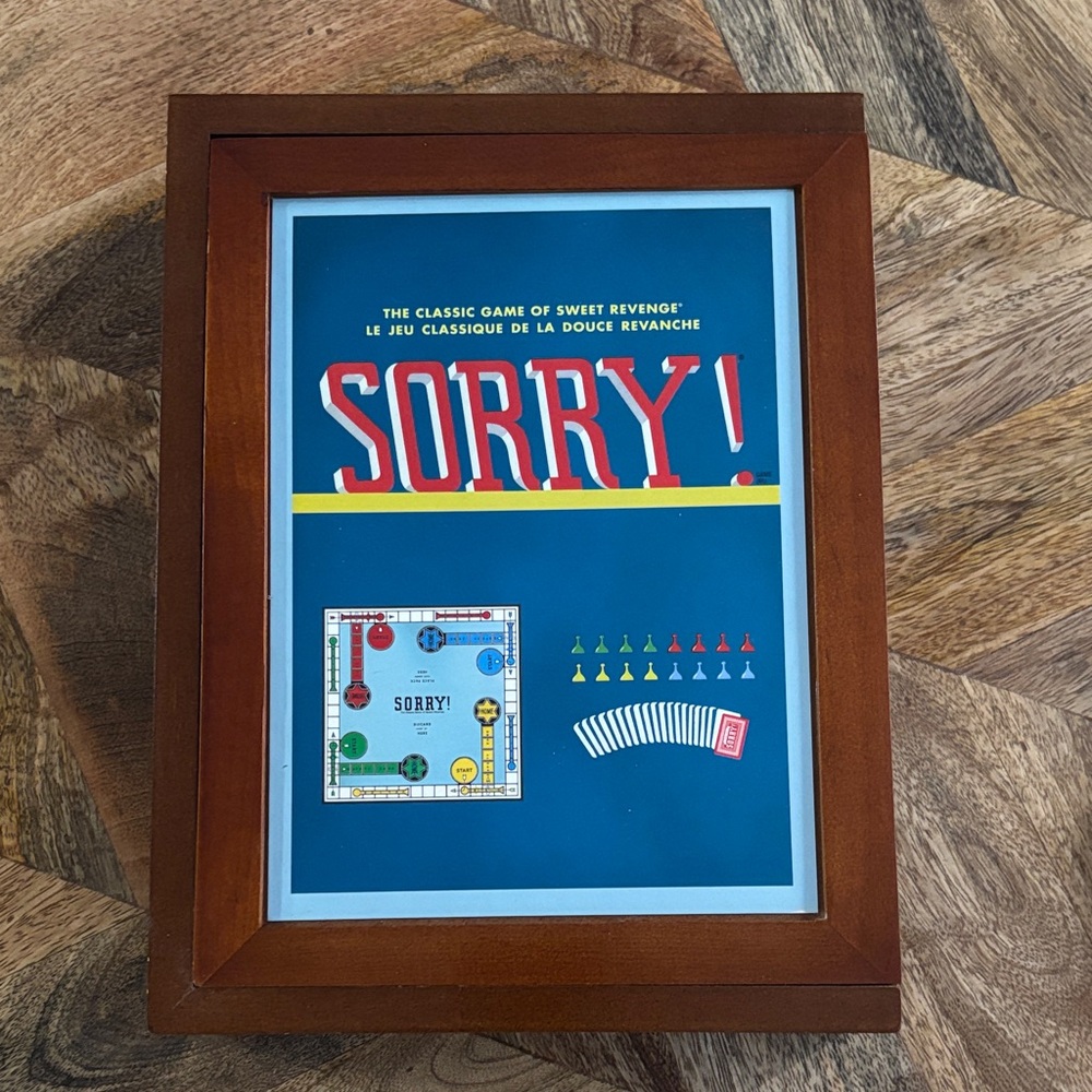 Sorry! Classic Board Game in Wooden Decorative Box
